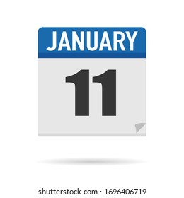 Blue Calendar icon flat style. Date, day, month. Vector illustration background for reminder, app, UI, event, holiday, office document and logo. isolated object and symbol. from year collection
