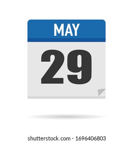 Blue Calendar icon flat style. Date, day, month. Vector illustration background for reminder, app, UI, event, holiday, office document and logo. isolated object and symbol. from year collection