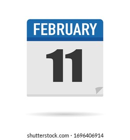 Blue Calendar icon flat style. Date, day, month. Vector illustration background for reminder, app, UI, event, holiday, office document and logo. isolated object and symbol. from year collection