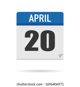 Blue Calendar icon flat style. Date, day, month. Vector illustration background for reminder, app, UI, event, holiday, office document and logo. isolated object and symbol. from year collection