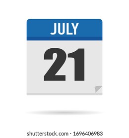 Blue Calendar Symbol flach Stil. Datum, Tag, Monat. Hintergrund für Vektorillustration zur Erinnerung, App, UI, Veranstaltung, Feiertag, Bürodokument und Logo. Einzelobjekt und Symbol. Jahrespaket