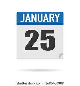 Blue Calendar icon flat style. Date, day, month. Vector illustration background for reminder, app, UI, event, holiday, office document and logo. isolated object and symbol. from year collection