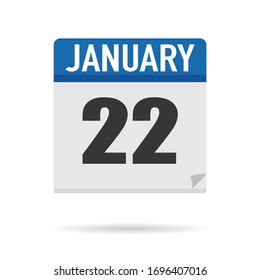 Blue Calendar icon flat style. Date, day, month. Vector illustration background for reminder, app, UI, event, holiday, office document and logo. isolated object and symbol. from year collection