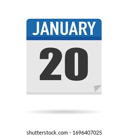 Estilo plano de icono del Calendario Azul. Fecha, día, mes. Fondo de ilustración vectorial para recordatorio, aplicación, UI, evento, vacaciones, documento de oficina y logotipo. objeto y símbolo aislados. colección del año