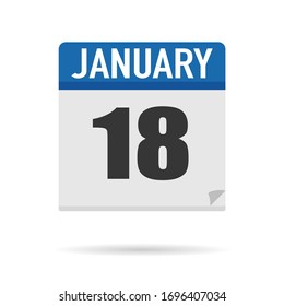 Estilo plano de icono del Calendario Azul. Fecha, día, mes. Fondo de ilustración vectorial para recordatorio, aplicación, UI, evento, vacaciones, documento de oficina y logotipo. objeto y símbolo aislados. colección del año
