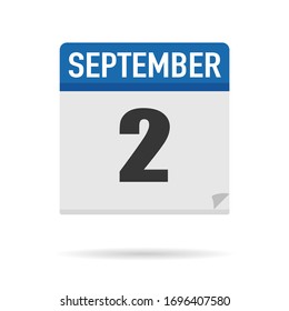 Estilo plano de icono del Calendario Azul. Fecha, día, mes. Fondo de ilustración vectorial para recordatorio, aplicación, UI, evento, vacaciones, documento de oficina y logotipo. objeto y símbolo aislados. colección del año