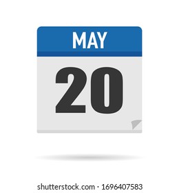 Estilo plano de icono del Calendario Azul. Fecha, día, mes. Fondo de ilustración vectorial para recordatorio, aplicación, UI, evento, vacaciones, documento de oficina y logotipo. objeto y símbolo aislados. colección del año
