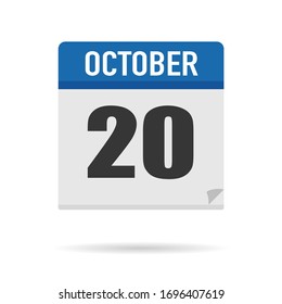 Blue Calendar icon flat style. Date, day, month. Vector illustration background for reminder, app, UI, event, holiday, office document and logo. isolated object and symbol. from year collection