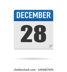 Estilo plano de icono del Calendario Azul. Fecha, día, mes. Fondo de ilustración vectorial para recordatorio, aplicación, UI, evento, vacaciones, documento de oficina y logotipo. objeto y símbolo aislados. colección del año