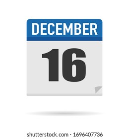 Estilo plano de icono del Calendario Azul. Fecha, día, mes. Fondo de ilustración vectorial para recordatorio, aplicación, UI, evento, vacaciones, documento de oficina y logotipo. objeto y símbolo aislados. colección del año