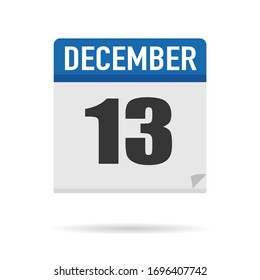 Blue Calendar icon flat style. Date, day, month. Vector illustration background for reminder, app, UI, event, holiday, office document and logo. isolated object and symbol. from year collection