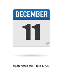 Blue Calendar icon flat style. Date, day, month. Vector illustration background for reminder, app, UI, event, holiday, office document and logo. isolated object and symbol. from year collection