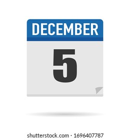Blue Calendar Symbol flach Stil. Datum, Tag, Monat. Hintergrund für Vektorillustration zur Erinnerung, App, UI, Veranstaltung, Feiertag, Bürodokument und Logo. Einzelobjekt und Symbol. Jahrespaket