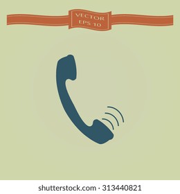 Blue Calling Icon