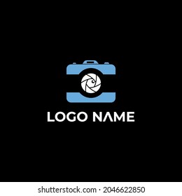Logo de la cámara azul creativo 2021-2022