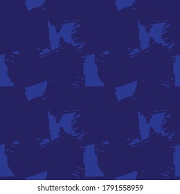 Camuflaje azul fondo de patrón abstracto sin soldadura adecuado para textiles de moda, gráficos