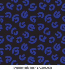 Camuflaje azul fondo de patrón abstracto sin soldadura adecuado para textiles de moda, gráficos