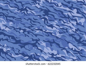 blue camouflage pattern