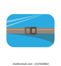 blue Camping seat. vector illustration