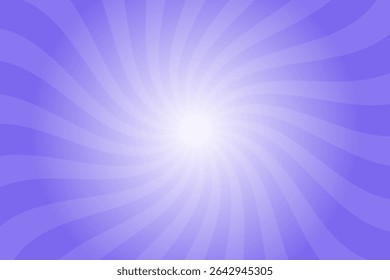 Blue candy color sunburst background. Abstract blue cream sunbeams design wallpaper. Colorful spinning lines for template, banner, poster, flyer. Sweet rotating cartoon swirl or whirlpool.