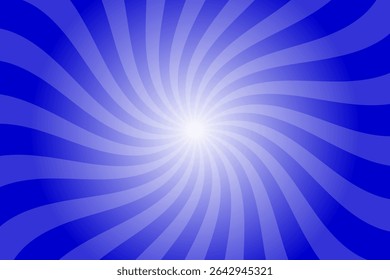 Fondo azul del sunburst del color del caramelo. Abstractas Fondo de pantalla de diseño de rayos de sol azul crema. Coloridas líneas de hilado para Plantilla, Anuncio, póster, volante. Dulce giratorio de dibujos animados remolino o remolino.