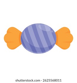Blue candy with stripes showing sugar and sweet is perfect for projects related to food, candy shops, and more