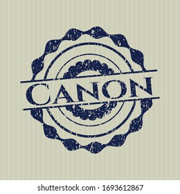 Blue Canon rubber grunge texture stamp