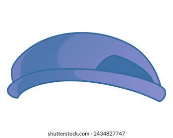 Blue Cap Icon Vector Illustration