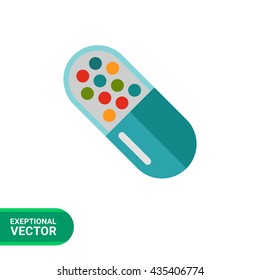 Blue capsule icon