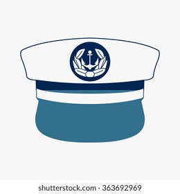 Blue captain cap