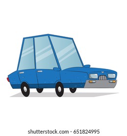 Blue car