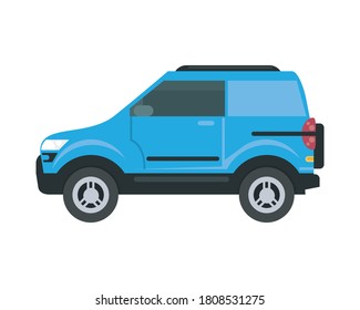 blue car design, Vehicle automobile auto and transportation theme Vector illustration