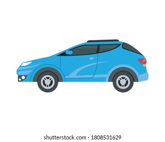 Blue Car Design Vehicle Automobile Auto Stock Vector (Royalty Free ...