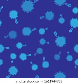 Blue Car mirror icon isolated seamless pattern on blue background.  Vector Illustration