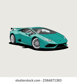 blue car  vector design template