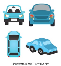 Blue Car Vector illustration