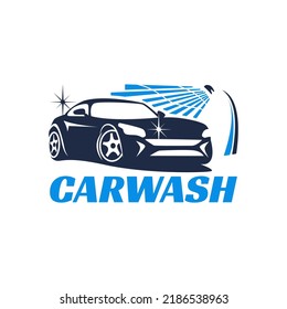 Blue Car Wash Auto Detailing Logo Stock Vector (Royalty Free ...