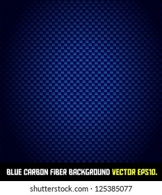 BLUE carbon fiber background VECTOR EPS10.