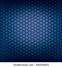 Blue carbon seamless pattern with hexagons