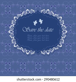 Blue card for  birthday