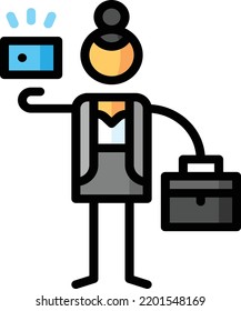 ilustración de material de elemento de diseño aislado con tarjeta azul. Vector de fondo blanco