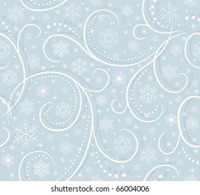 blue card with snowflakes