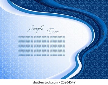 blue card for text