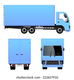 Blue Cargo Truck