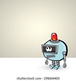 blue Cartoon 3d Robot