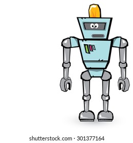 blue Cartoon 3d Robot
