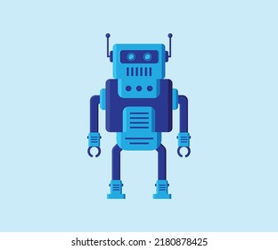 Blaues Cartoon-Roboterdesign