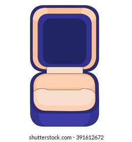 blue case for rings vector illustration