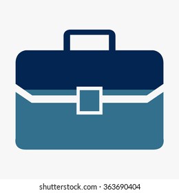 Blue Case. Vector icon isolated 
