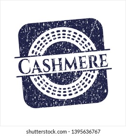 Blue Cashmere rubber grunge stamp
